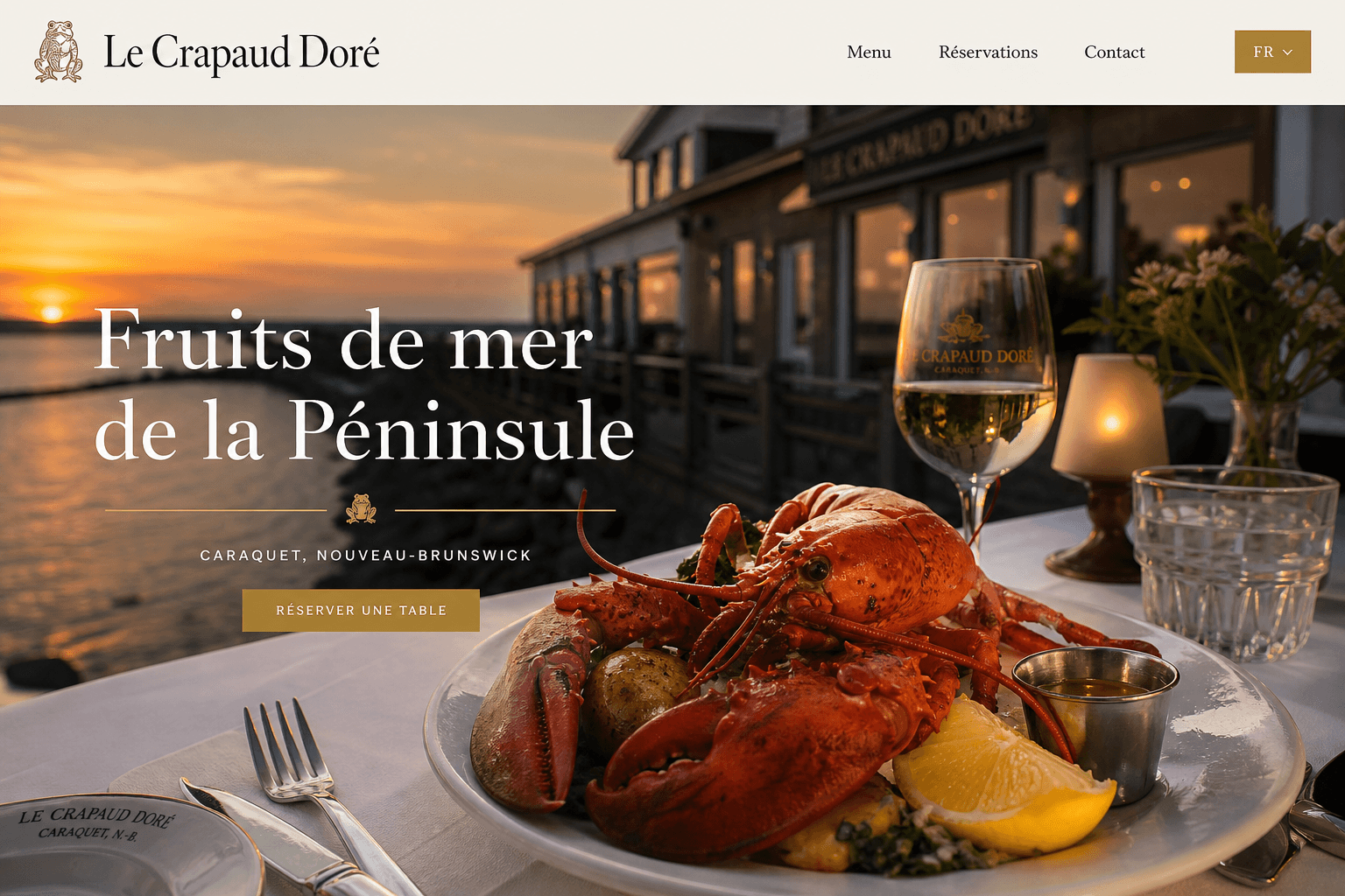 Le Crapaud Doré — Seafood restaurant · Caraquet